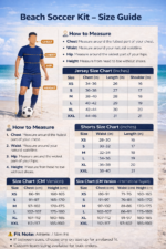 Professional beach football kit for team performance