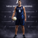 Men’s netball uniform front view custom team kit by New Sports Wears