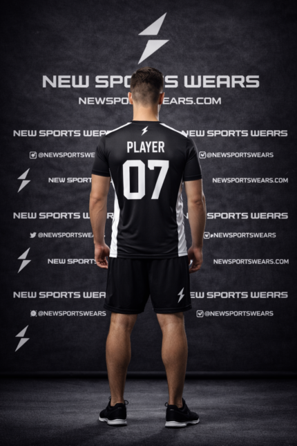 Custom volleyball jersey back view with player name and number – New Sports Wears
