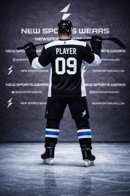 Ice hockey uniform back view with player name and number