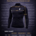 Men long sleeve cycling jersey black aero race fit front view New Sports Wears