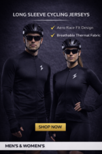 Men long sleeve cycling jersey size guide chest shoulder length measurements