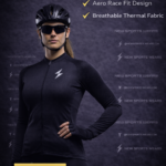 Women long sleeve cycling jersey size chart chest shoulder length
