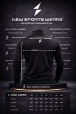 Black golf quarter zip pullover back view custom golf apparel