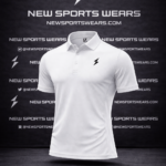 White golf polo shirt athletic fit by New Sports Wears manufacturer