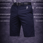 Men’s navy golf shorts athletic performance fit by New Sports Wears