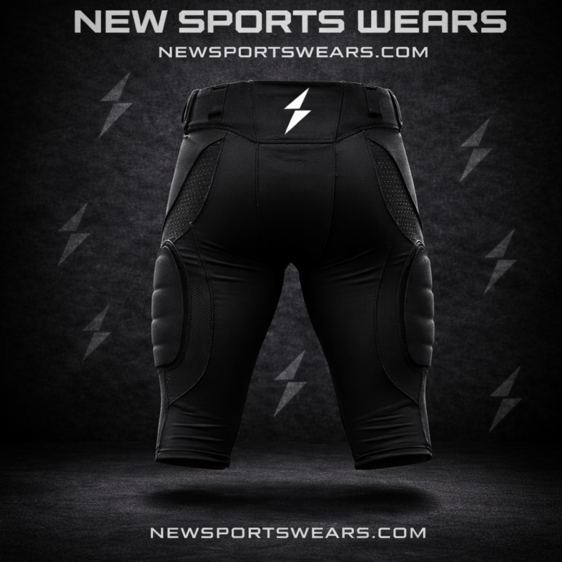 professional football training pants with built in thigh pads sports protective gear