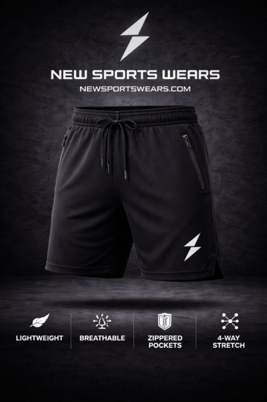 sports performance training shorts for gym running and football practice