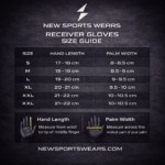 black football receiver gloves high grip athletic training gloves