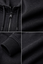 Men athletic hoodie side angle muscle fit gym wear