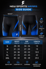 mens swim jammers professional swimming training shorts