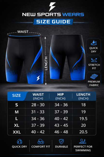 mens swim jammers professional swimming training shorts