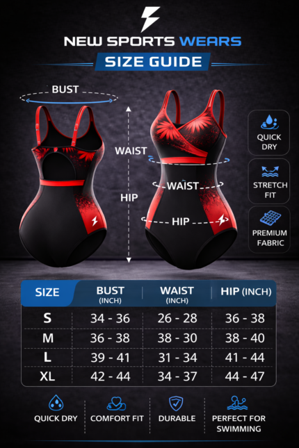womens swimsuit size guide bust waist hip measurements