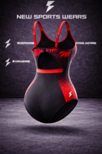 back view womens one piece swimsuit athletic swimwear