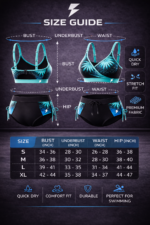 womens two piece swimsuit size guide bust waist hip measurements