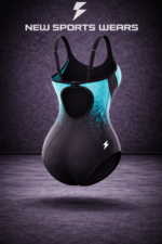 back view womens athletic swimwear performance swimsuit