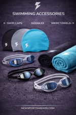 swimming accessories set swim caps goggles quick dry towels