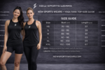 Women yoga tank tops size guide chart New Sports Wears