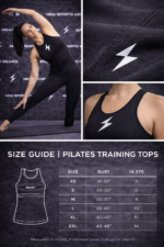 Women athletic pilates workout top activewear by New Sports Wears