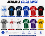 white custom baseball jersey with electric blue logo and front number