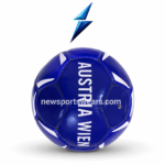 Custom soccer ball with blue white design for training match play clubs and schools