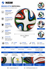 size 5 match football wholesale white ball with red green blue black swirl graphics and textured PU surface