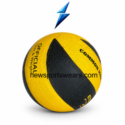 Custom volleyball with yellow and black design for training practice and recreational play
