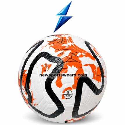 NSW orange black size 5 football with textured surface and durable stitched panels for training and practice
