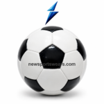 Glossy black white football for practice, school sports, club training, and recreational football games.