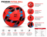Durable Size 4 futsal training ball with butyl bladder and textured PU surface