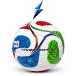multicolor printed soccer balls wholesale custom soccer ball with star pattern blue green and red panels