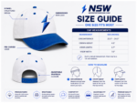 NSW Baseball Cap back view with adjustable snapback closure and blue accent details