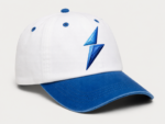 NSW Baseball Cap front view with embroidered lightning logo, white crown, and blue visor