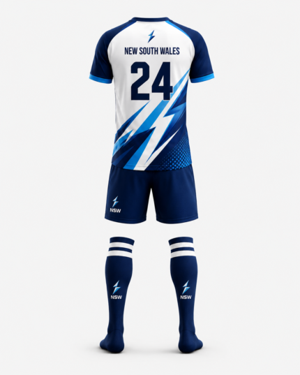 NSW men’s hockey uniform colour range with navy black white royal blue and charcoal grey options