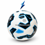 NSW size 5 football product specs image showing diameter features stitched panels and air retention details