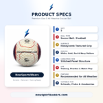 Durable size 5 football suitable for schools clubs academies training drills and outdoor play