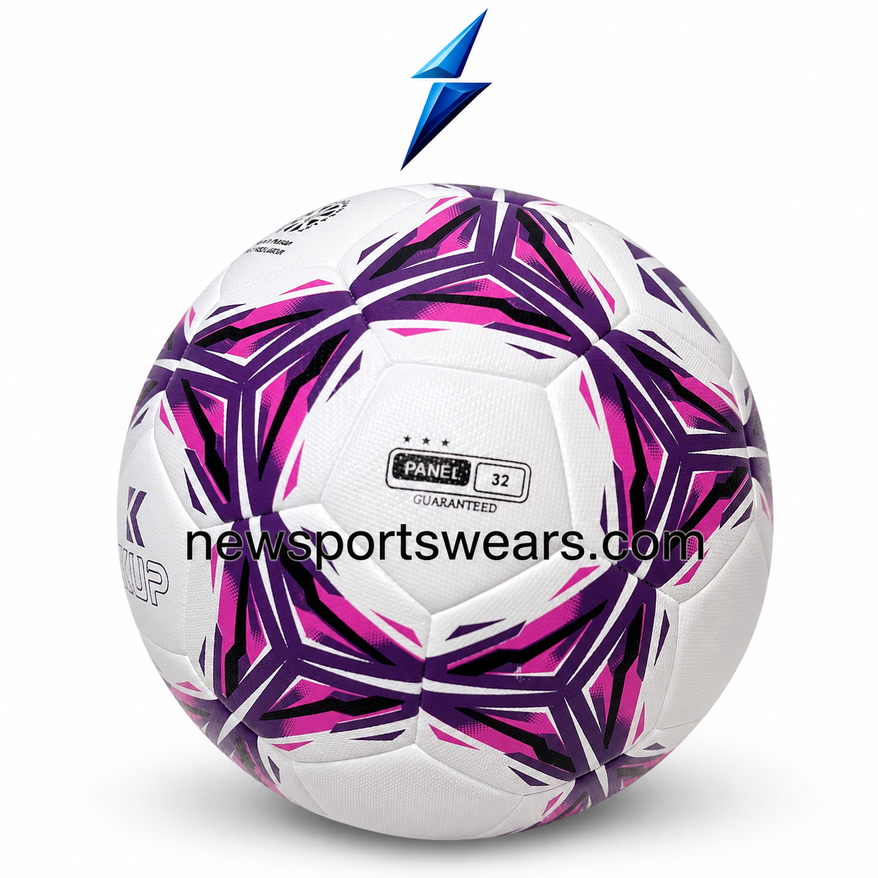 OEM Purple Magenta Soccer Ball Manufacturer football match balls manufacturer white purple match football with thermal bonded panels and butyl bladder