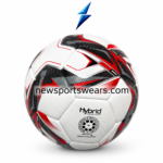 Official size and weight soccer ball with textured surface for football training and practice