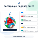Durable textured soccer ball with glossy finish for better grip control passing and shooting