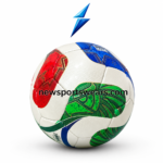 Durable indoor football match ball with stitched panels butyl bladder and reinforced air valve