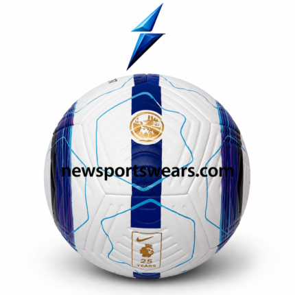 promotional soccer balls bulk order OEM football with white base navy cyan black graphics and textured panels