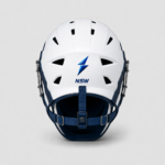NSW Catcher Helmet back view with adjustable straps and rear ventilation