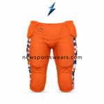 Custom Football Uniforms orange jersey back with lion number 2, camouflage side panels and NSW logo