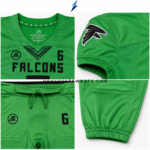 NEW SPORTS WEAR Custom American Football Uniforms showing reinforced stitching, mesh panels and team graphics