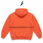 NEW SPORTS WEAR Graphic Hoodies for Men plain coral back with center hood seam