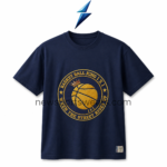 NEW SPORTS WEAR graphic t shirt with a clean plain navy back