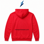 New Sports Wear Hoodie for Men with plain red back and stitched hood