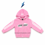NSW Kids tracksuit joggers with elastic waistband, cream drawstring and white leg stripes