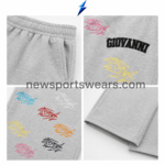 NEW SPORTS WEAR Men’s Graphic Sweatpants detail with black lettering and yellow, orange, blue, red and green artwork