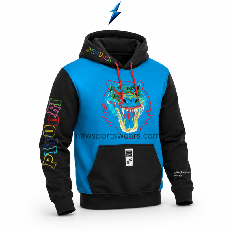 NEW SPORTS WEAR OEM hoodie manufacturer close-up of hood chest sleeve and pocket details